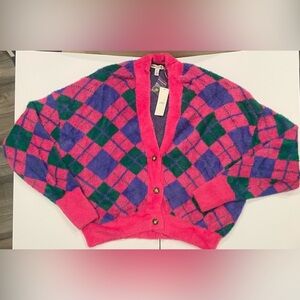Urban outfitters thea fuzzy slouchy cardigan sweater woman’s L oversized